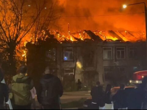 Спасатели ликвидировали пожар в Дрезне Новости Орехово-Зуево 